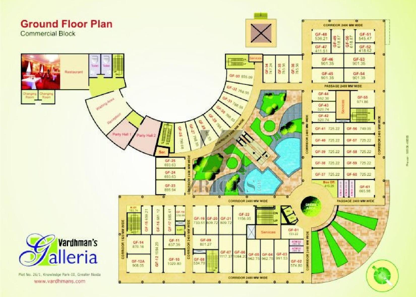 Vardhman Galleria Floor Plan