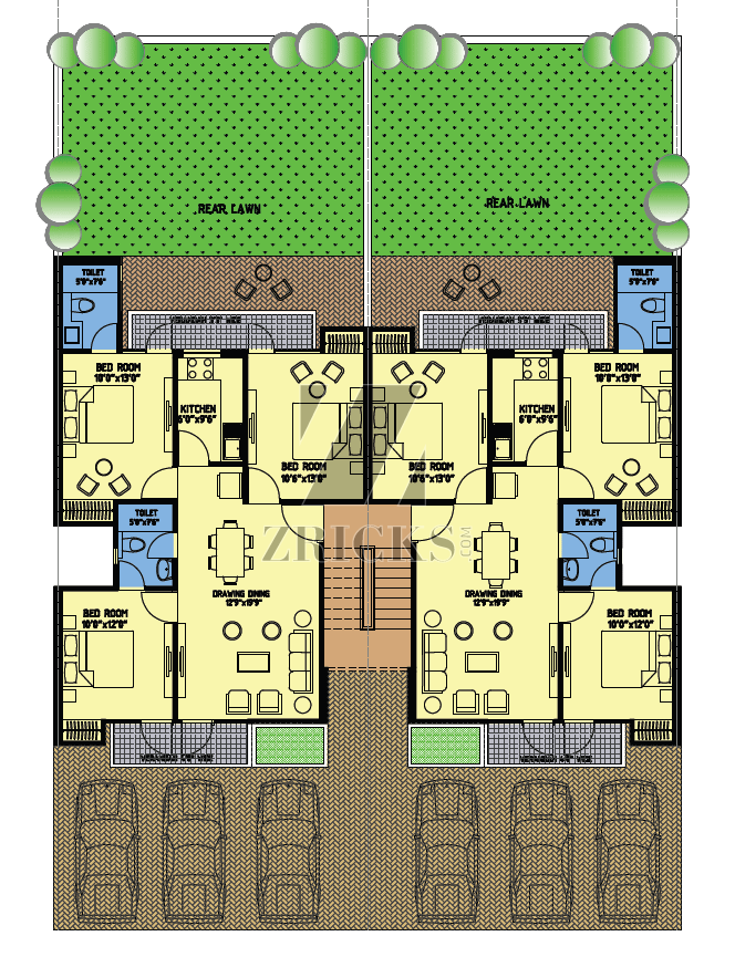 Ferrous Gurgaon Extension Independent Floors Apartments Floor Plan