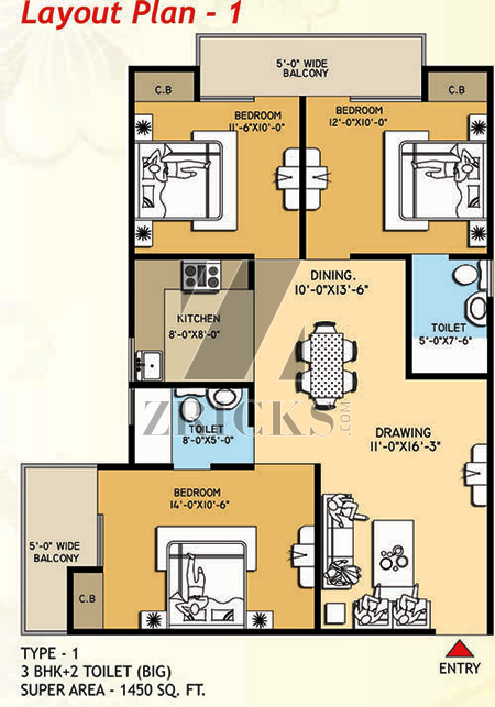 Meenal Balmukanda Residency Floor Plan
