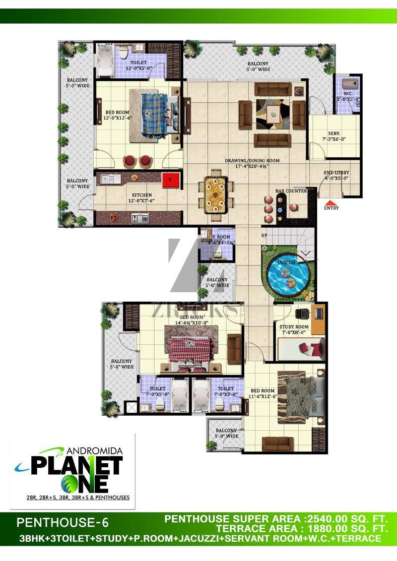 Andromida Planet One Floor Plan