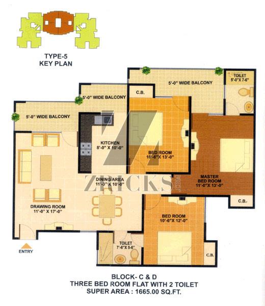 JKG Amba G Residency Floor Plan