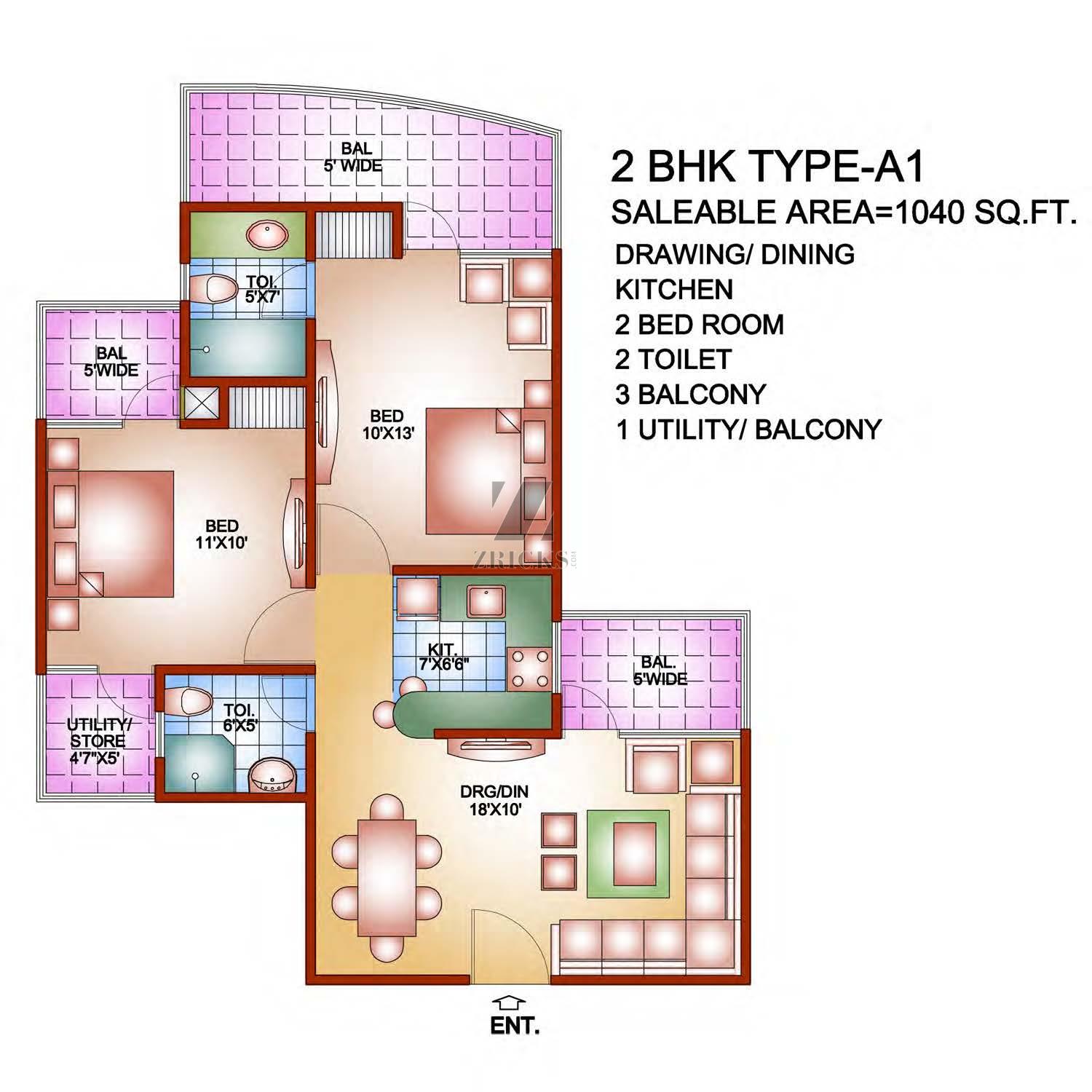 KM Residency Floor Plan