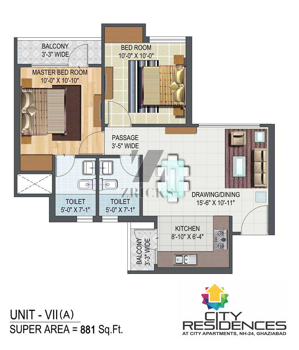 Aditya City Residences Floor Plan