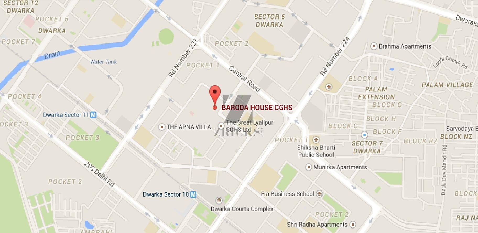 Baroda House Apartments CGHS Question and Answer