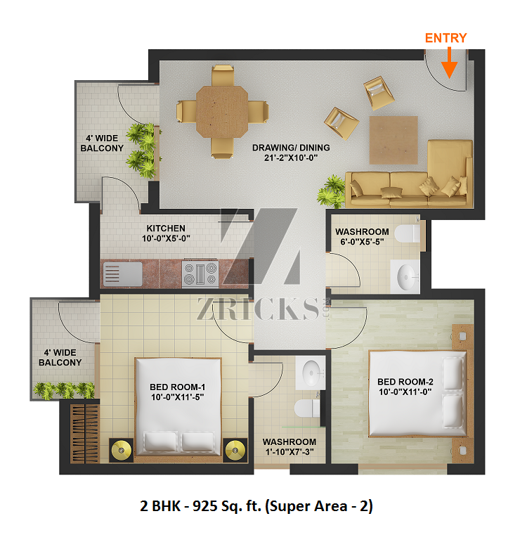 Nitya Azaad Residency Floor Plan