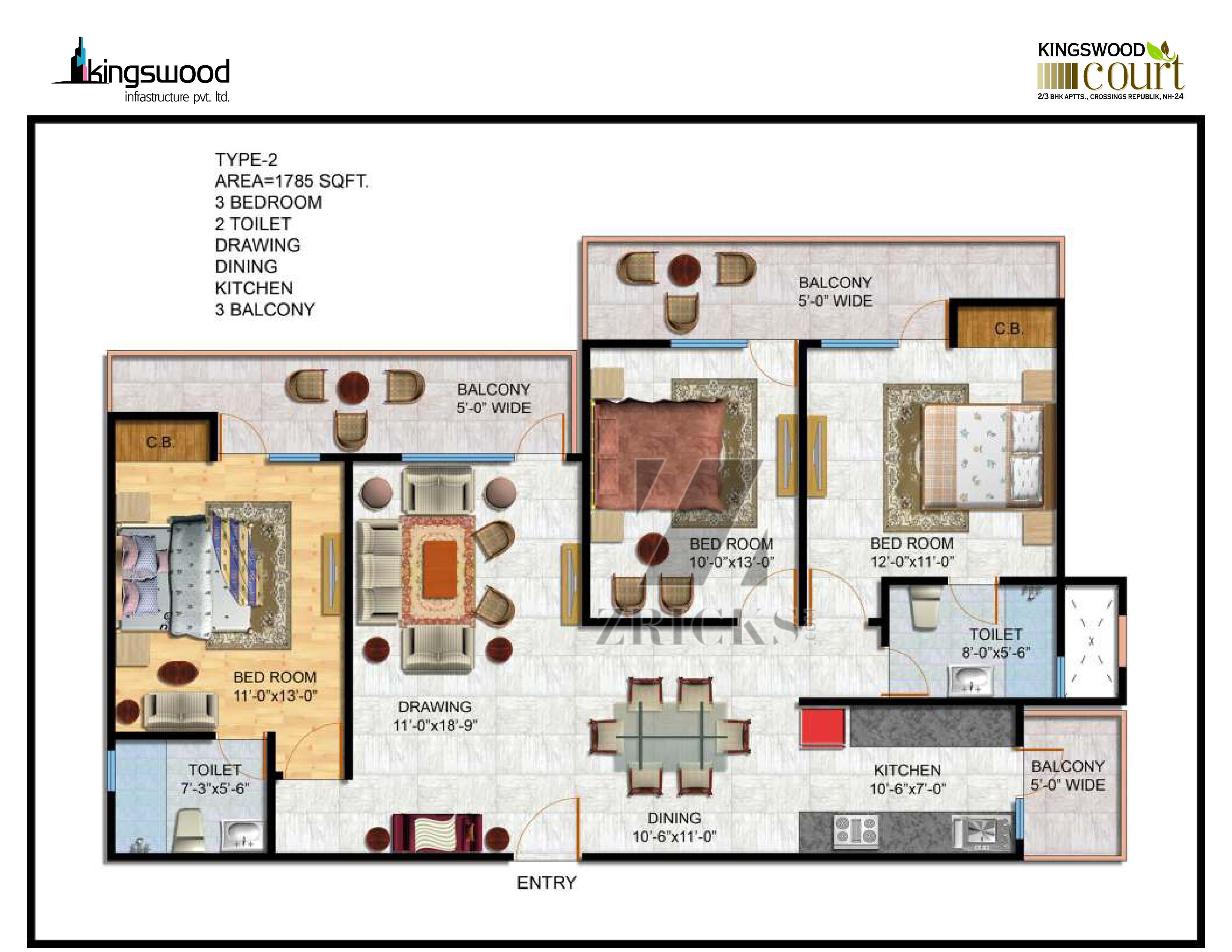 Kingswood Court Floor Plan