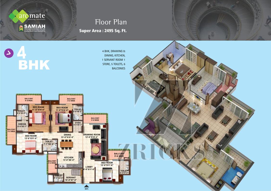 Samiah Green View Apartment Floor Plan