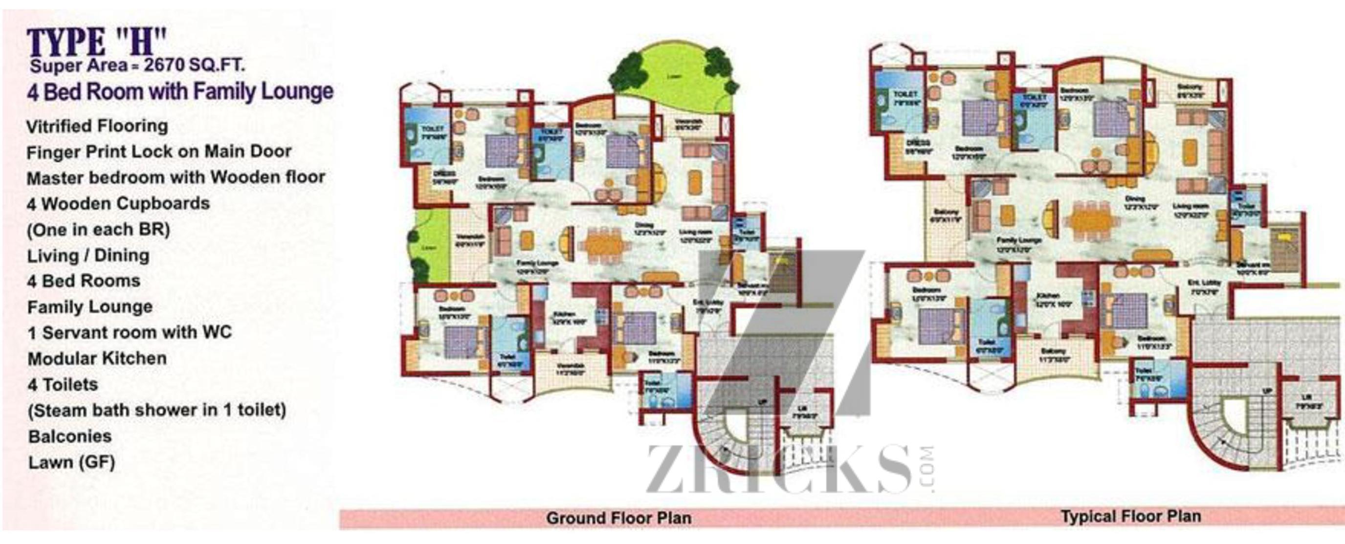 Samiah Vrinda City Floor Plan
