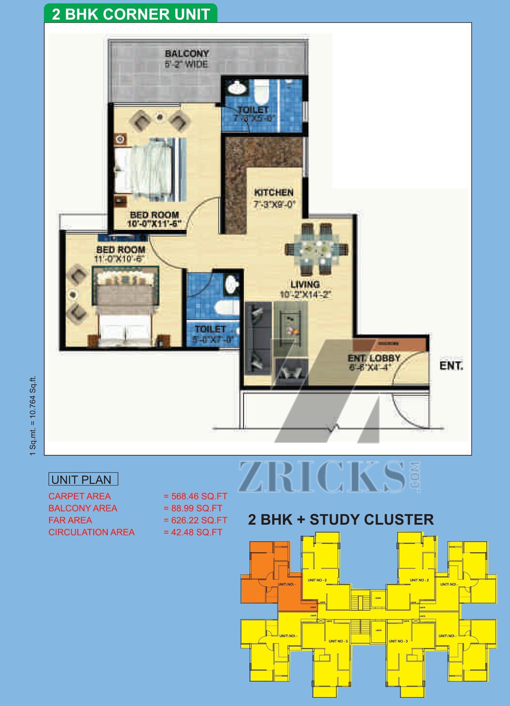 Zara Aavaas Floor Plan