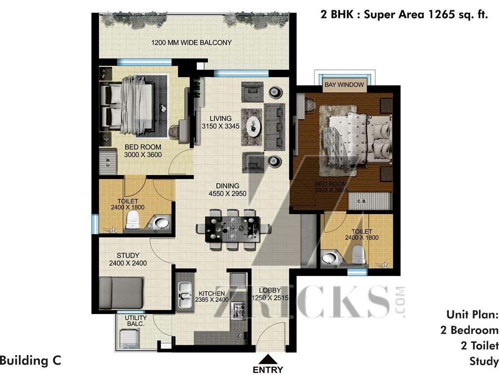 Aarcity Regency Park Floor Plan