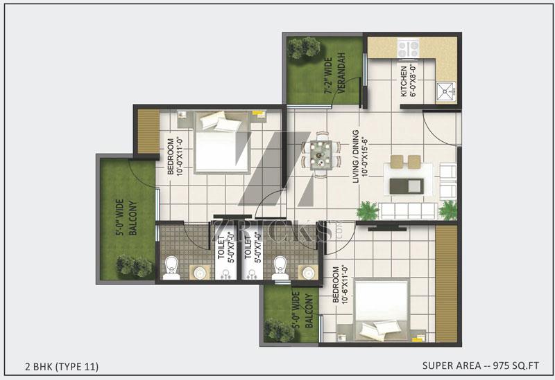 AKVS Surya Heights Floor Plan