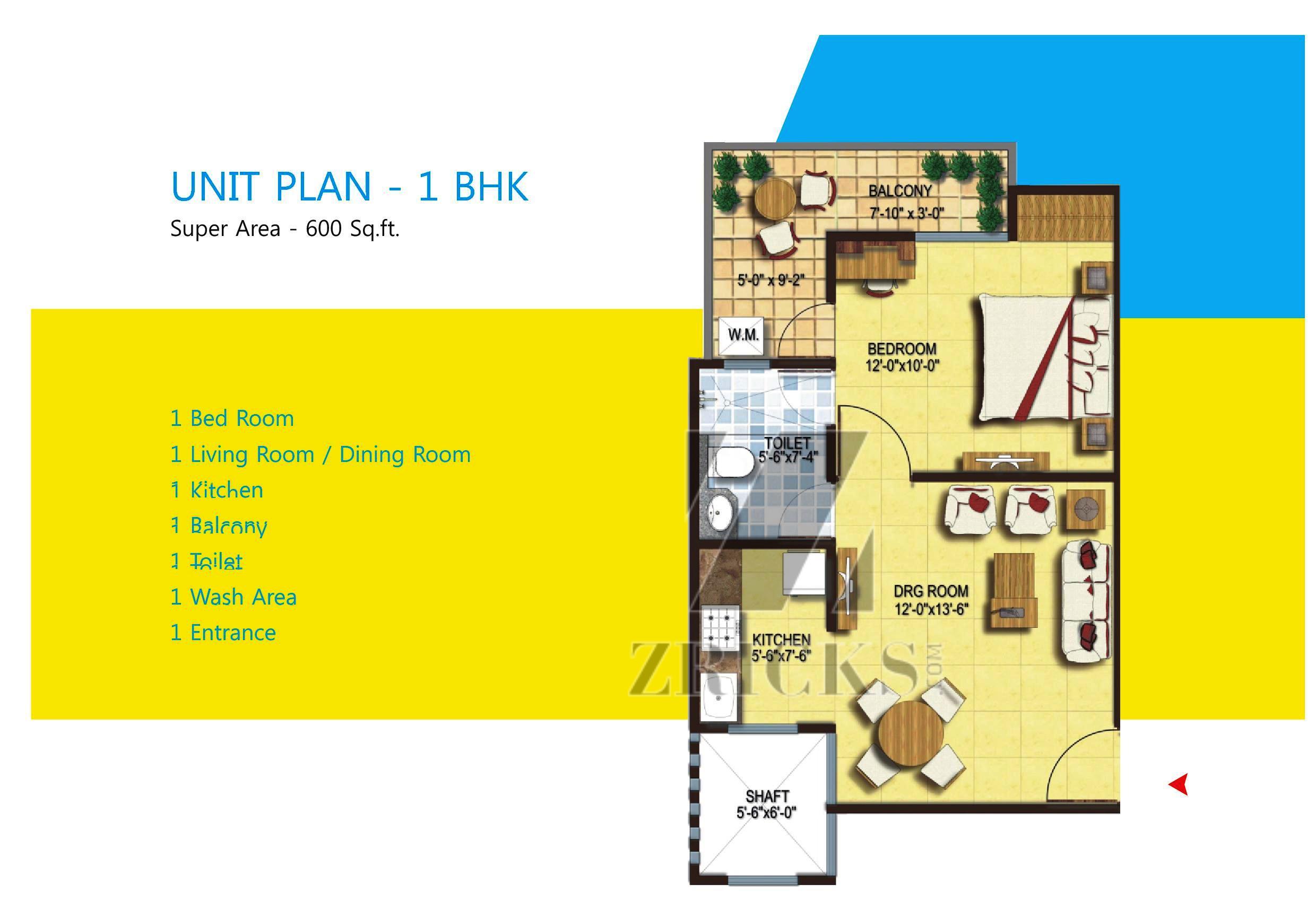 HBA Tech Zone Residency Floor Plan