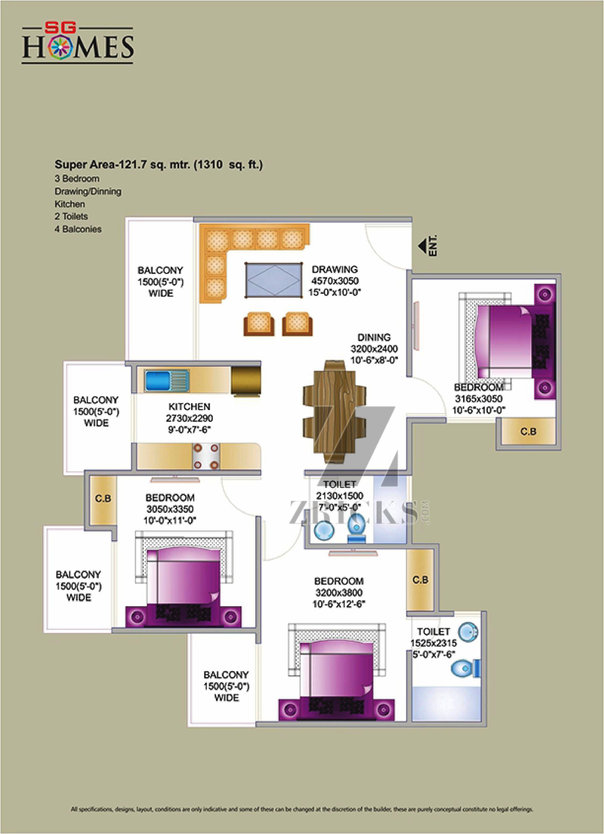 SG Homes Floor Plan