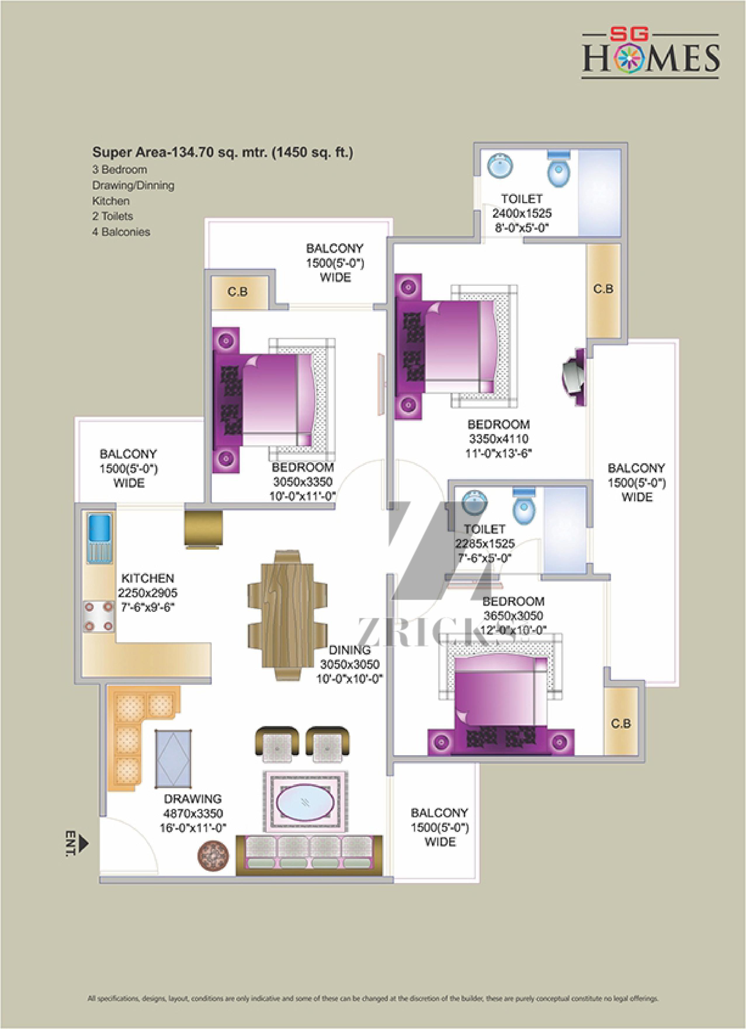 SG Homes Floor Plan