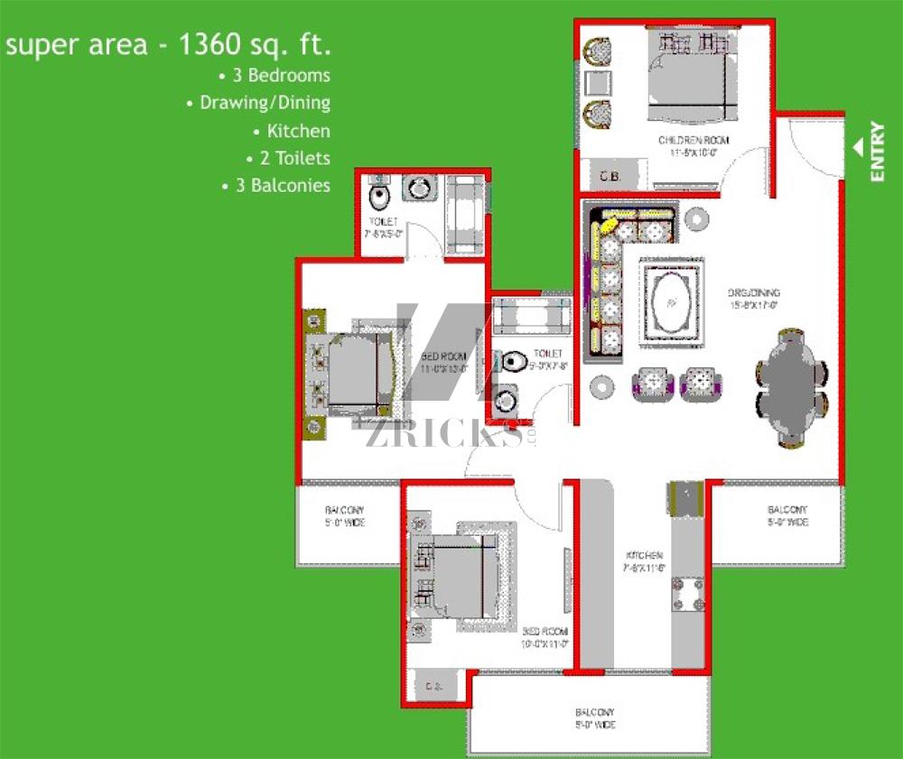 SG Impressions 58 Phase II Indigo Tower Floor Plan