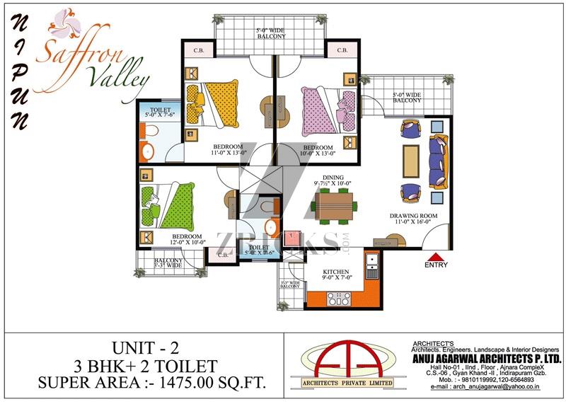 Nipun Saffron Valley Floor Plan