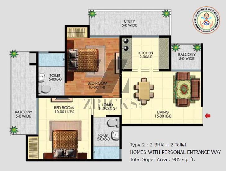 AFOWO Raksha Towers Floor Plan