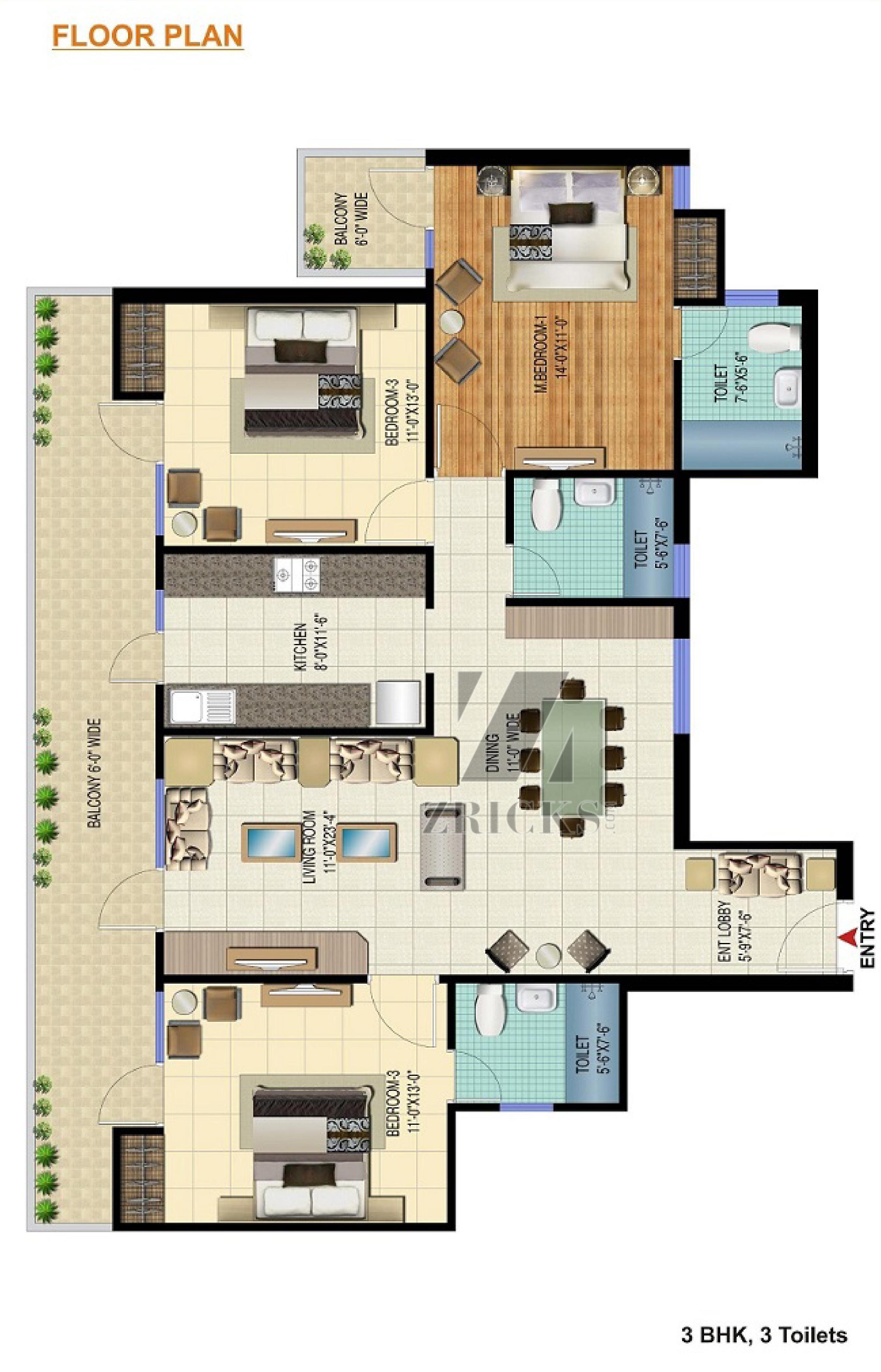 Kamal Ideal Sapphire Heights Floor Plan