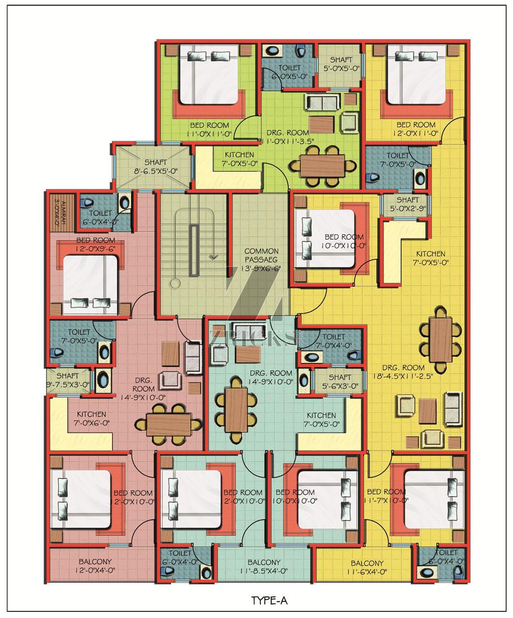 Ashi Comfort Residency Floor Plan