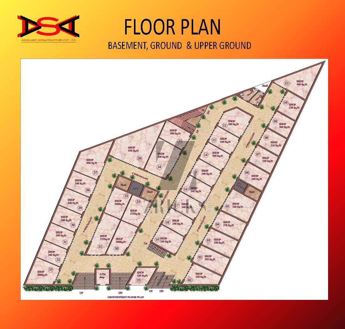 Ashi A Square Commercial Floor Plan