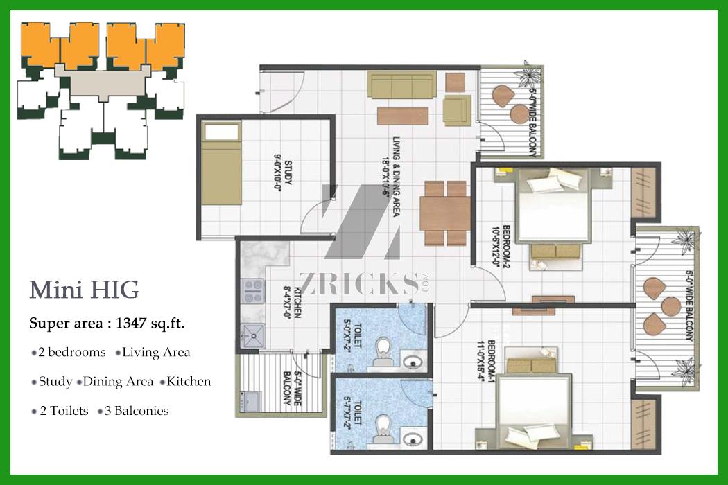 Panchsheel Premium 24 Floor Plan