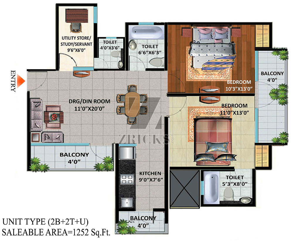 Devika Skypers Floor Plan