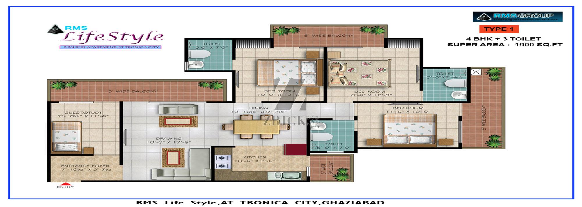 RMS Lifestyle Floor Plan