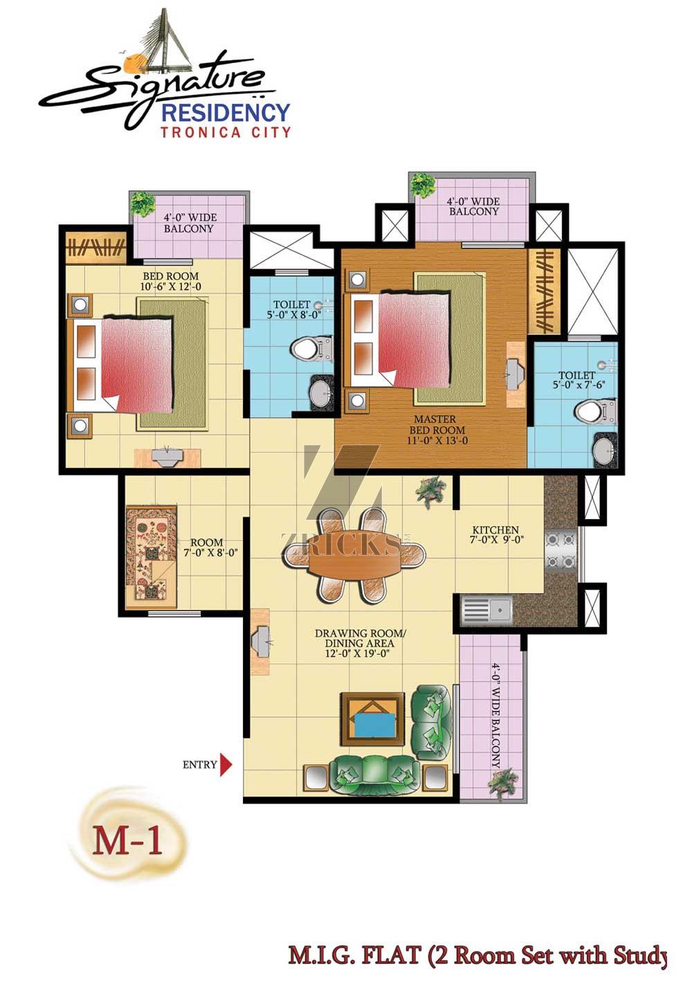 RMS Signature Residency Floor Plan