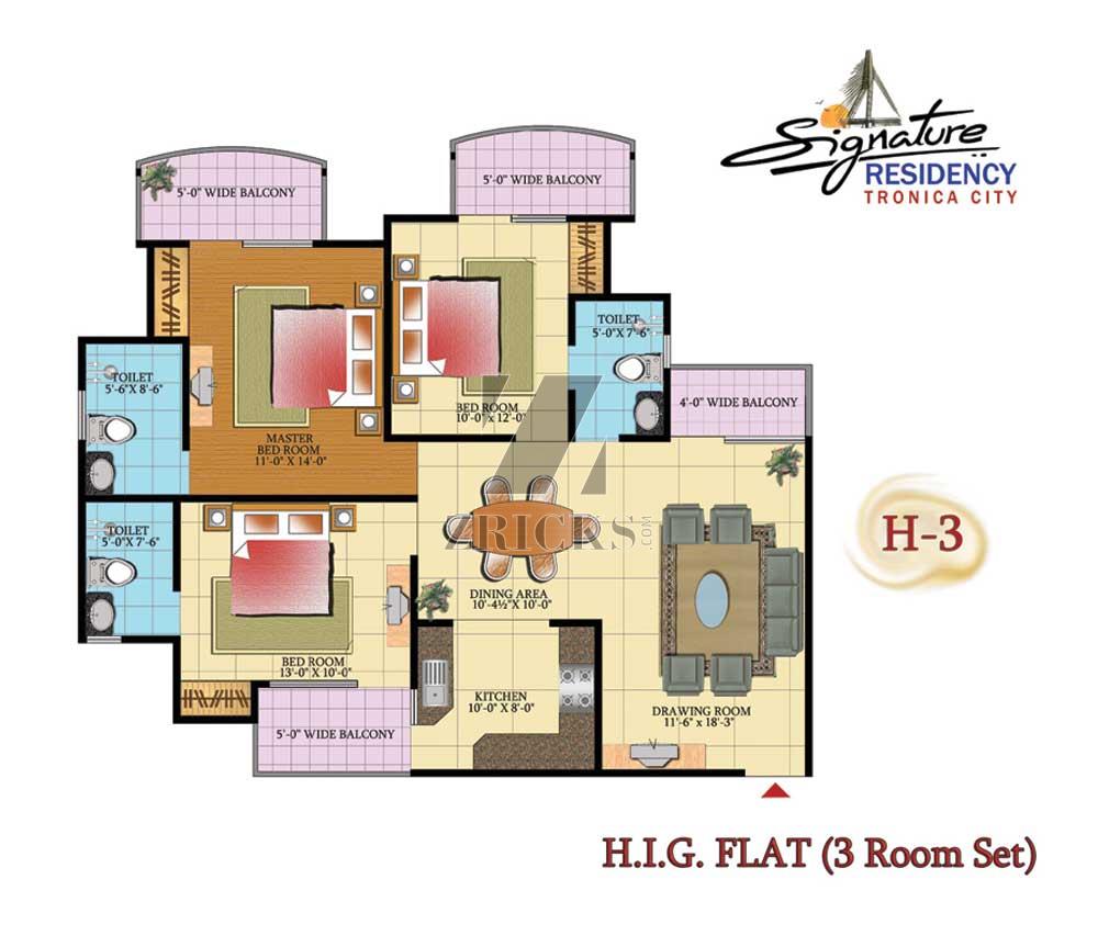 RMS Signature Residency Floor Plan