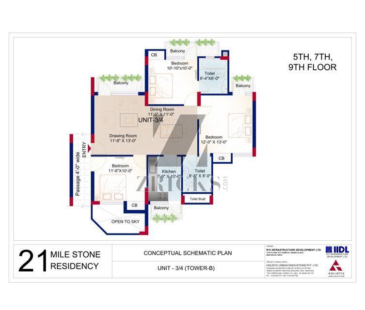 IFCI 21st Milestone Residency Floor Plan