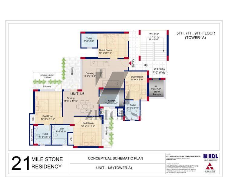 IFCI 21st Milestone Residency Floor Plan
