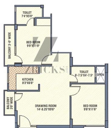 Indus Krishna Apartment Floor Plan