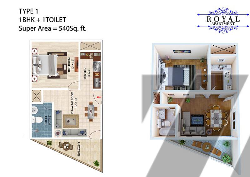 AKH Royal Apartment Floor Plan