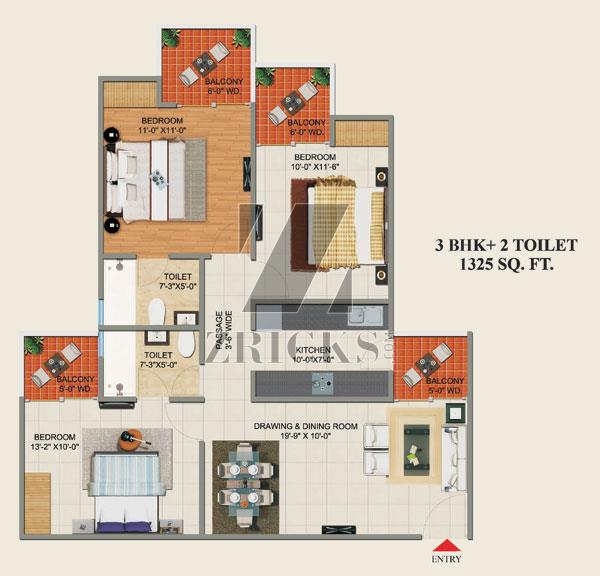 Omkar F1 Homes Floor Plan