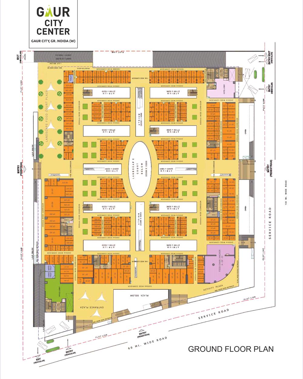 Gaur City Center Floor Plan