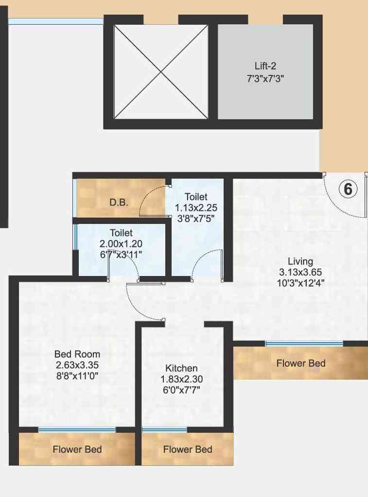 Raunak Residency Floor Plan