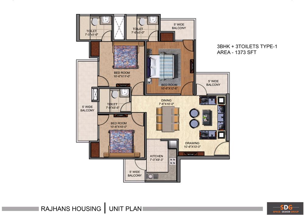 Rajhans Residency Floor Plan