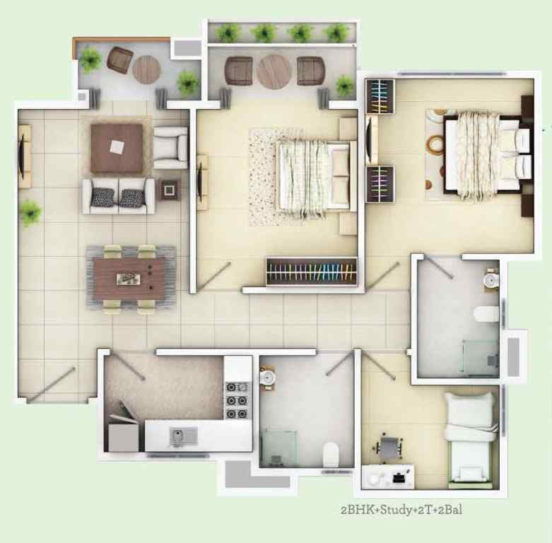 Siddha Happyville Floor Plan