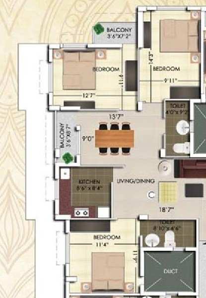 Rajwada Nirvana Floor Plan