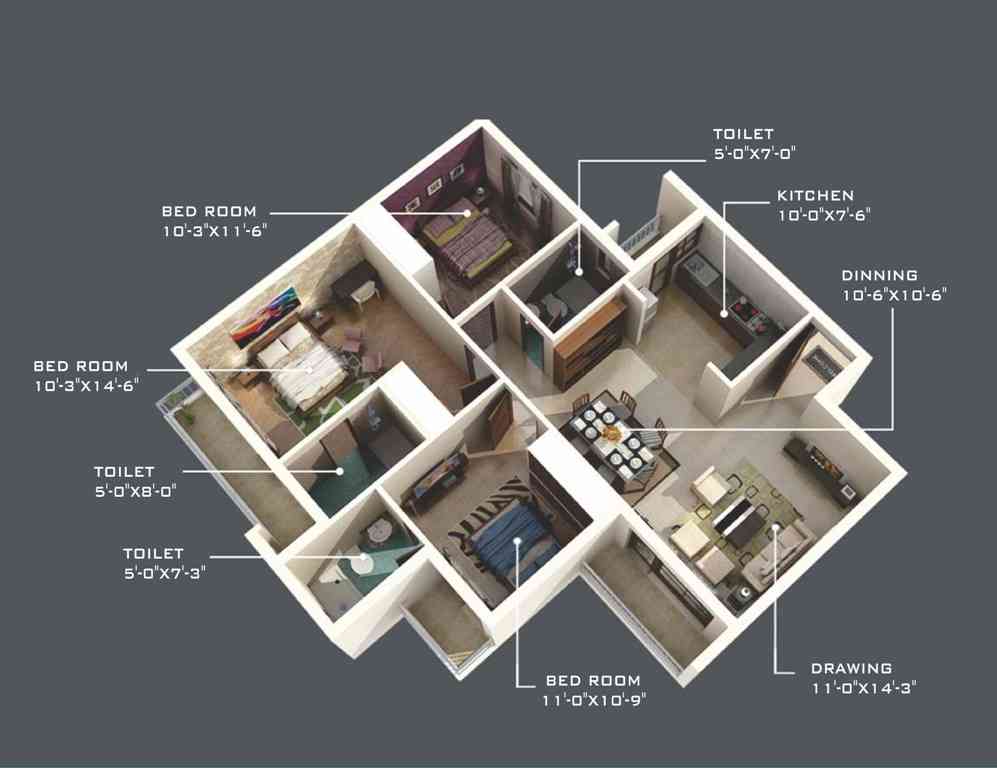 Omaxe Waterscapes Floor Plan