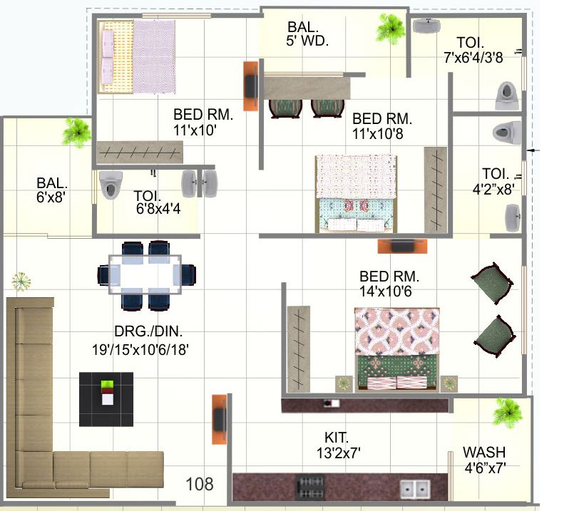 Casa Greens Prima Floor Plan