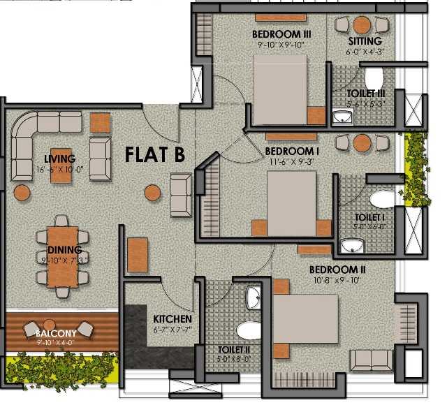 Vinayak Kings Pavilion Floor Plan