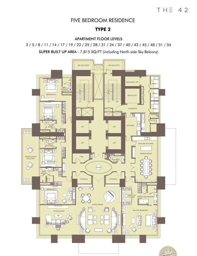 Alcove The 42 Floor Plan