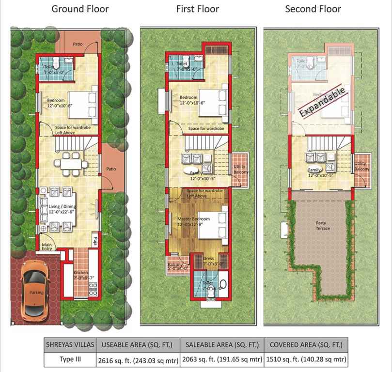 Sare Shreyas Villas Floor Plan