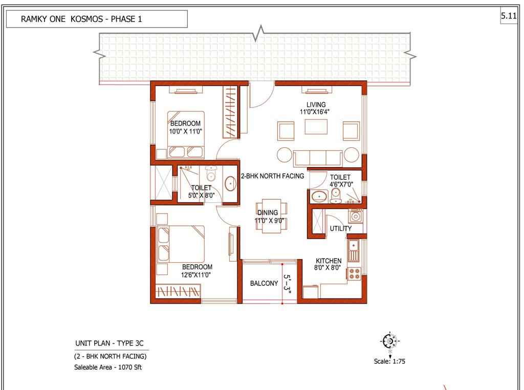 Ramky One Kosmos Floor Plan