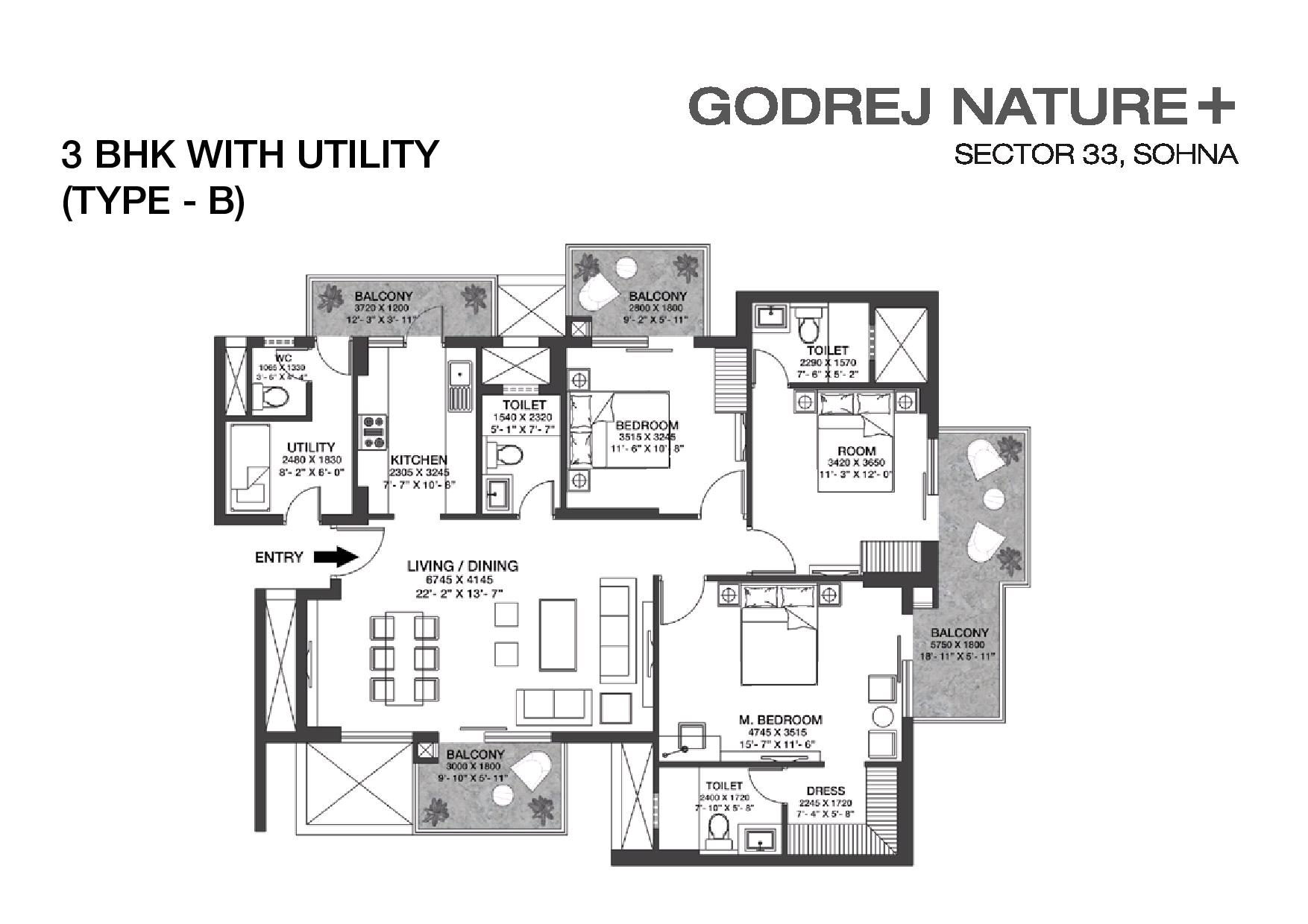 Godrej Nature Plus Floor Plan