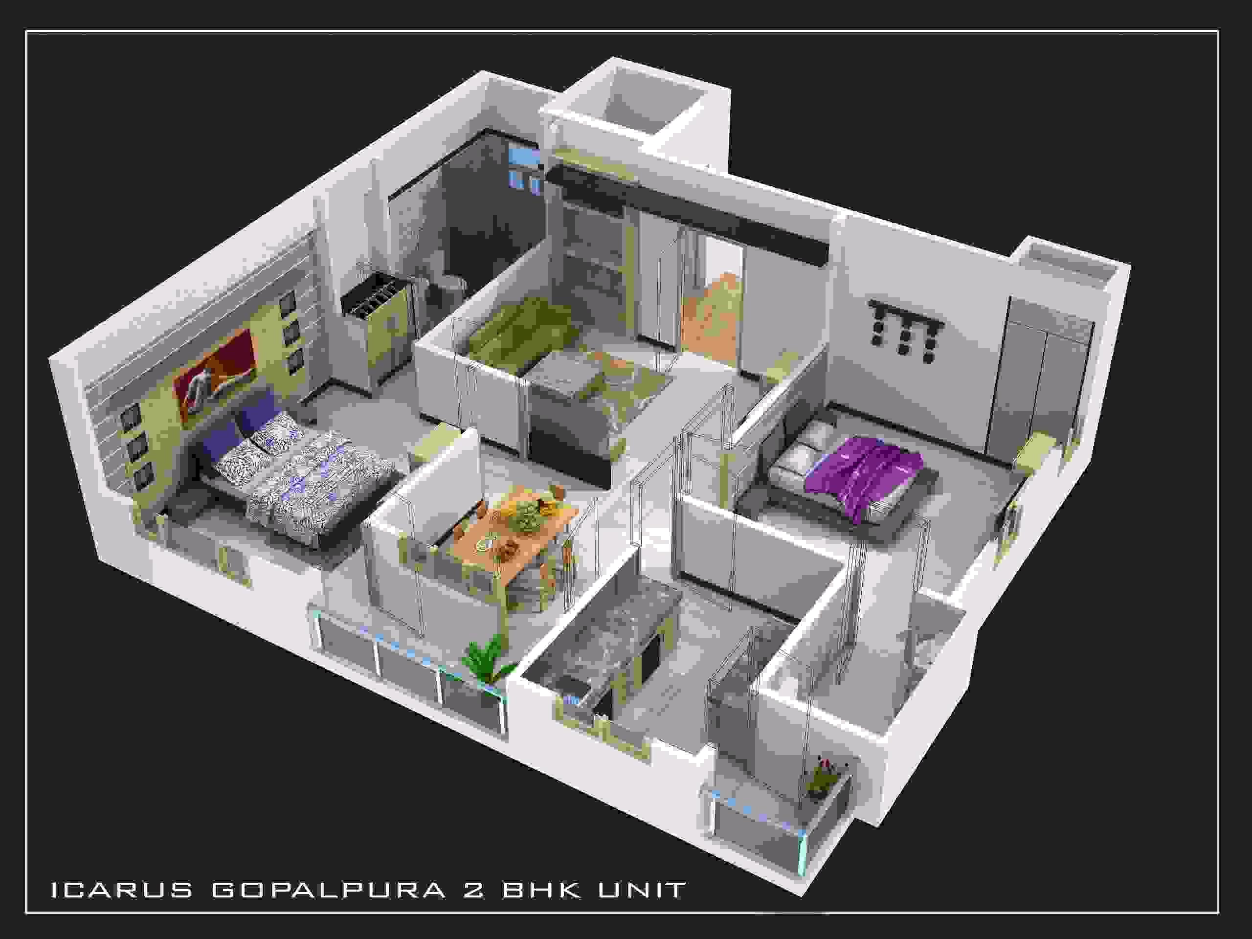 Icarus Gopalpura Residency Floor Plan