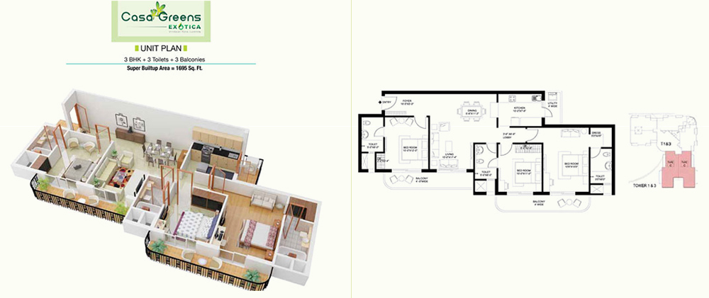 Radhey Krishna Casa Greens Exotica Floor Plan