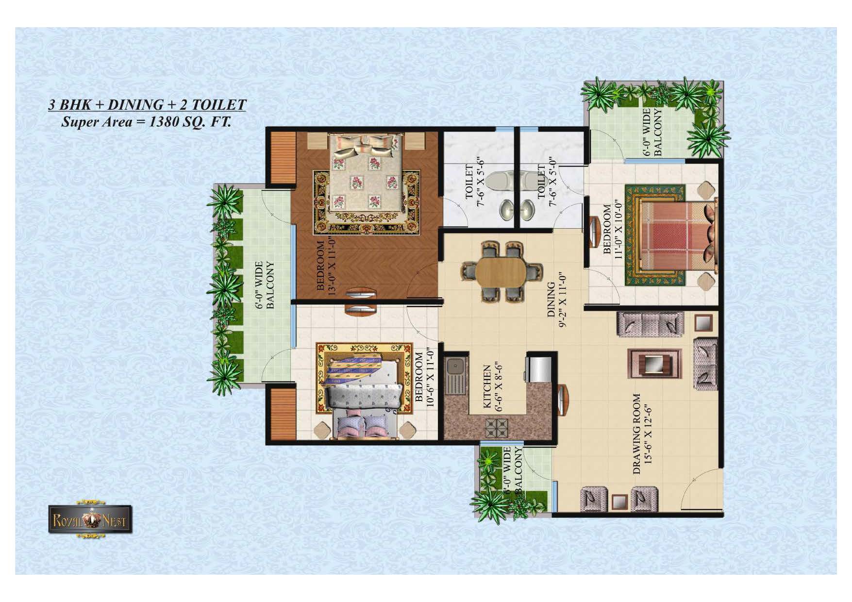 Omkar Royal Nest Floor Plan
