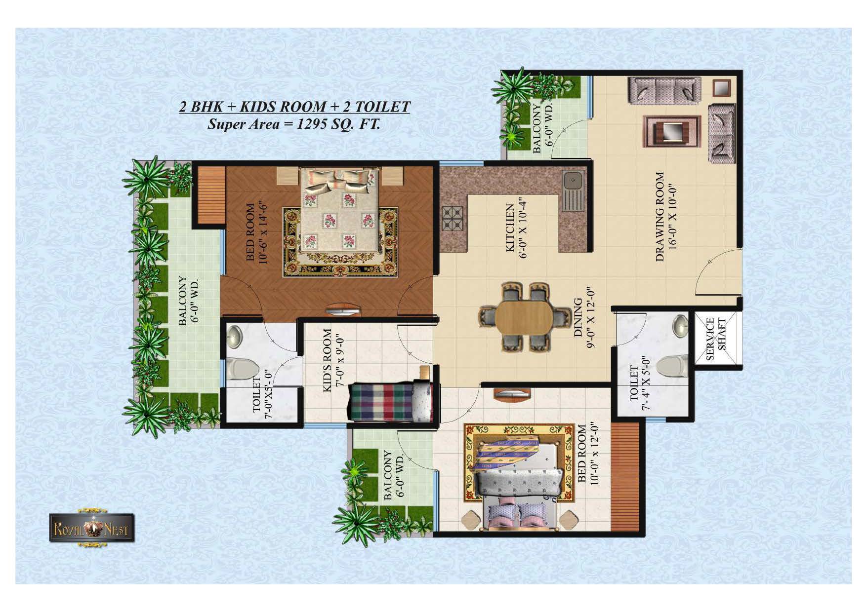 Omkar Royal Nest Floor Plan